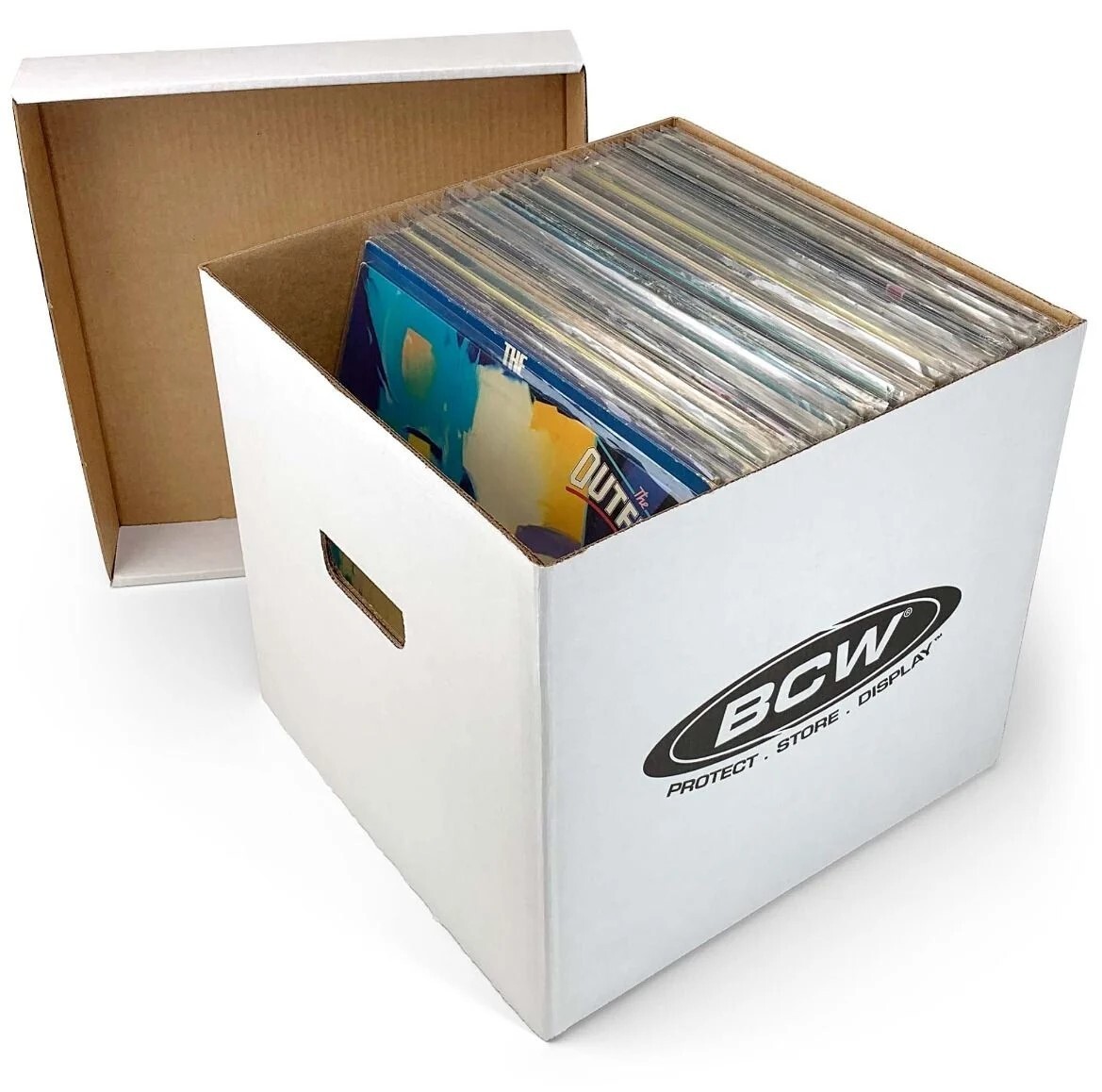 (1x) BCW 33RPM Storage Box- Corrugated Cardboard Storage Box