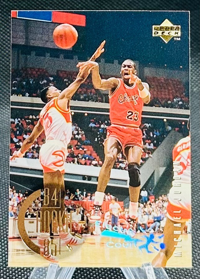 1995-96 Upper Deck UD The Rookie Years Electric Court Michael Jordan Bulls #137