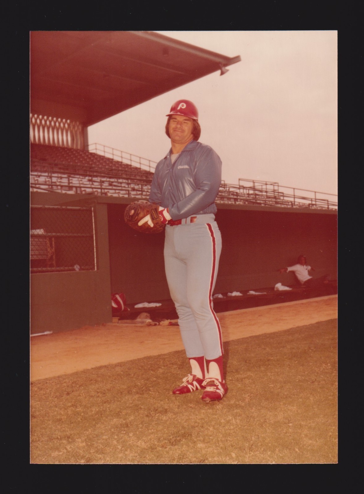 1980 Pete Rose PHILLIES UNSIGNED 3-1/2 x 4-7/8 Type 1 SNAPSHOT PHOTO #63