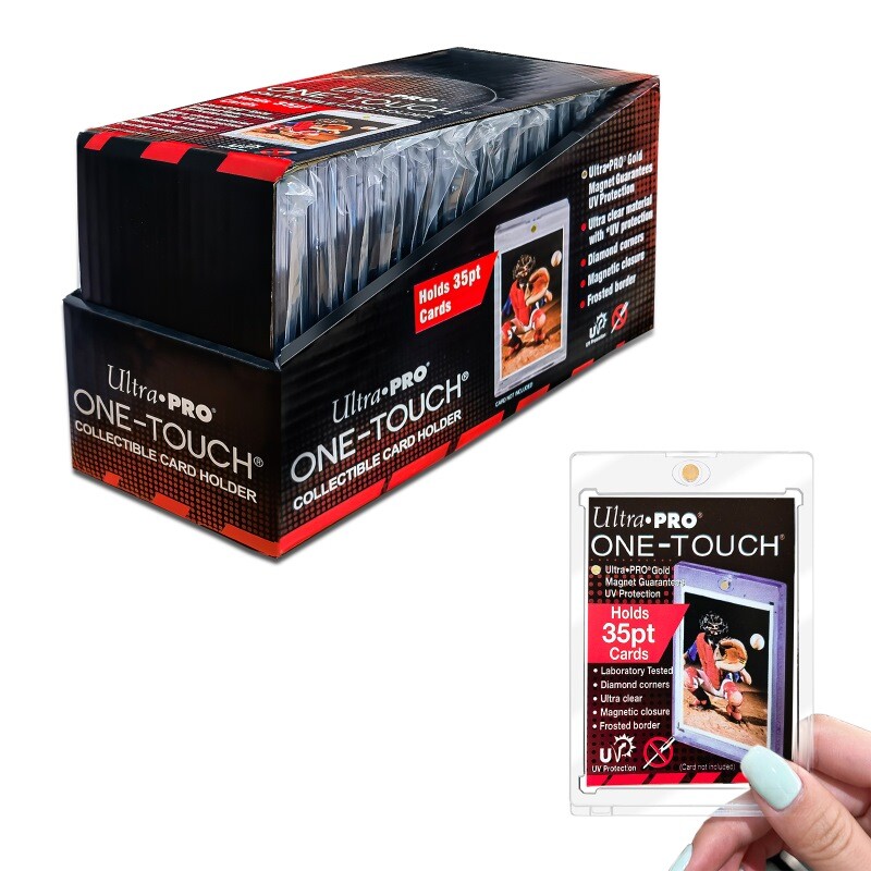 25 Pack Ultra Pro One Touch Magnetic Card Holder For 35PT Trading Sports Cards