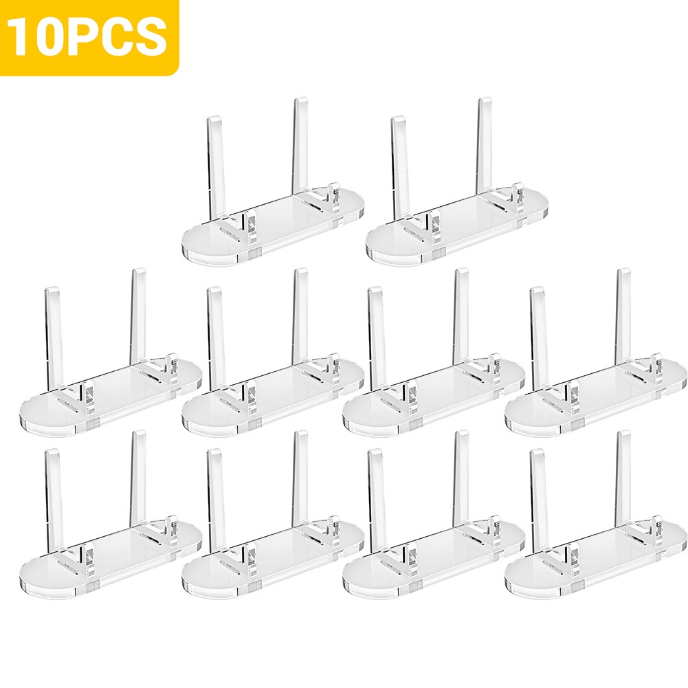 1-40 pcs Clear Acrylic Trading Card Stands Sports Graded Cards Display Holder