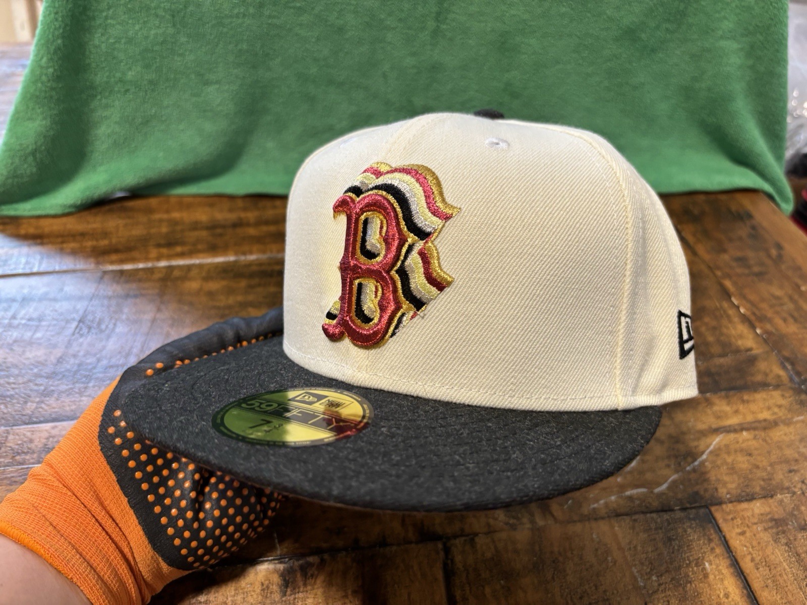 Boston Red Sox 99 ASG Cascading Logo Off White Heather Gray New Era Fitted 7 7/8