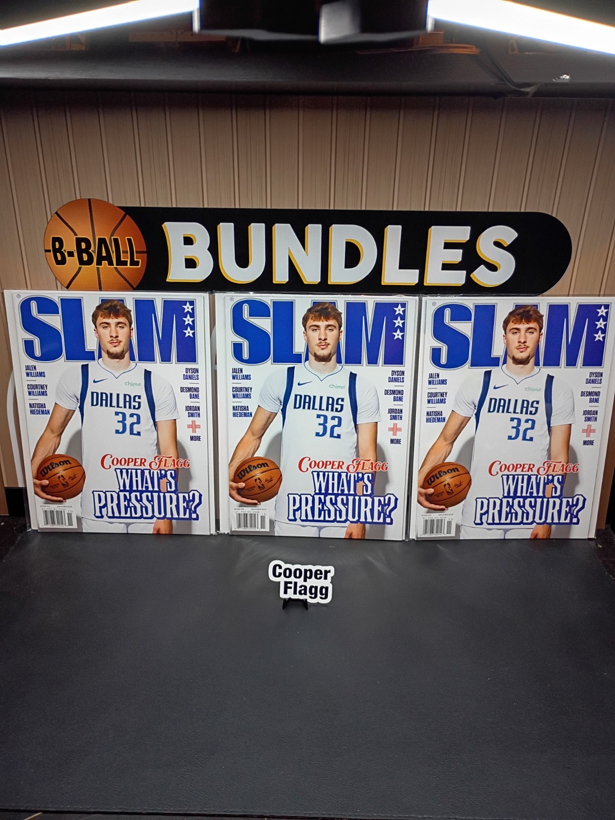 (3-Lot) 2025 COOPER FLAGG Slam Magazines #258 Duke-Dallas Mavericks Rookie