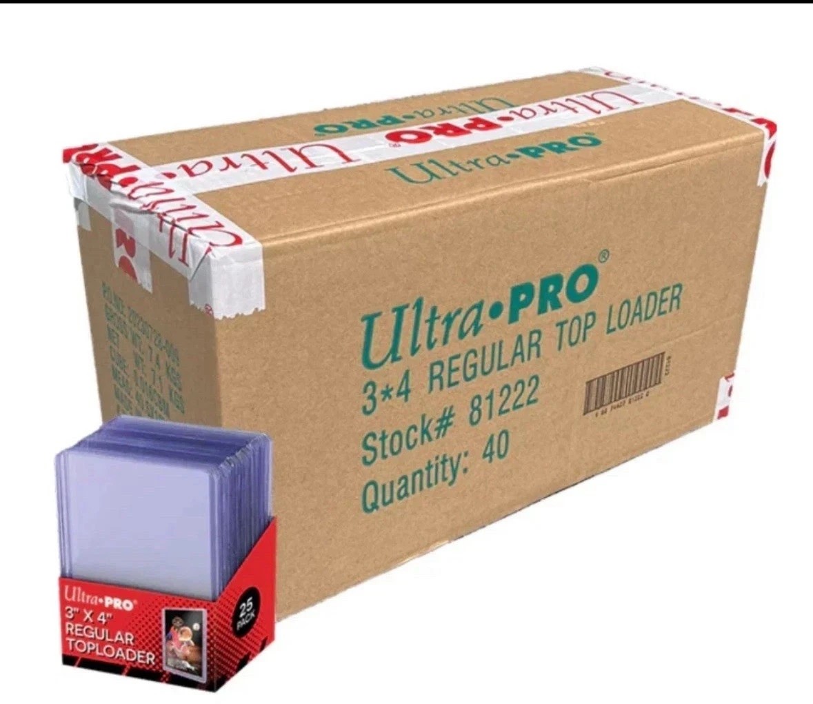 Ultra PRO Regular 3×4 Standard Top Loader (40 Packs of 25) TopLoader 1000ct Case