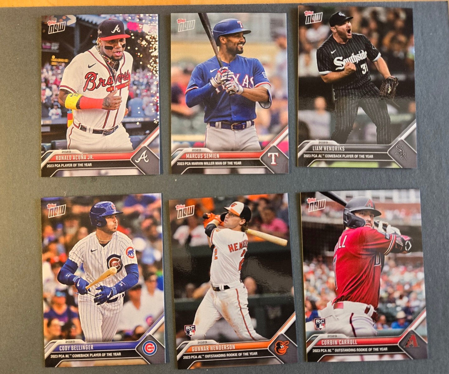 2023 Topps Now Players Choice Awards 10 Card Set MLB Acuña Cole Snell Ohtani