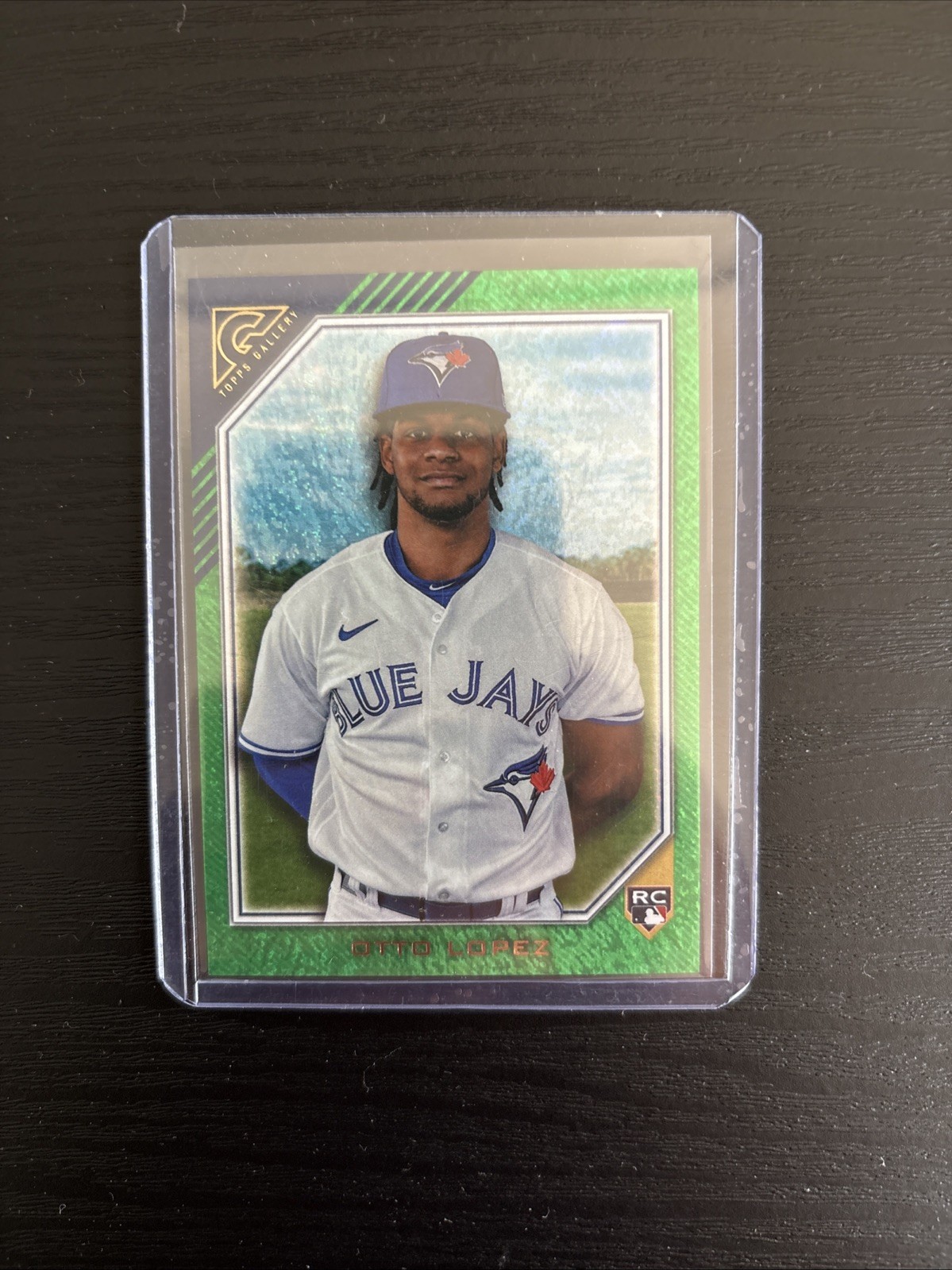 2022 Topps Gallery Green Pattern 93/99 Otto Lopez #41 Rookie RC 00ed