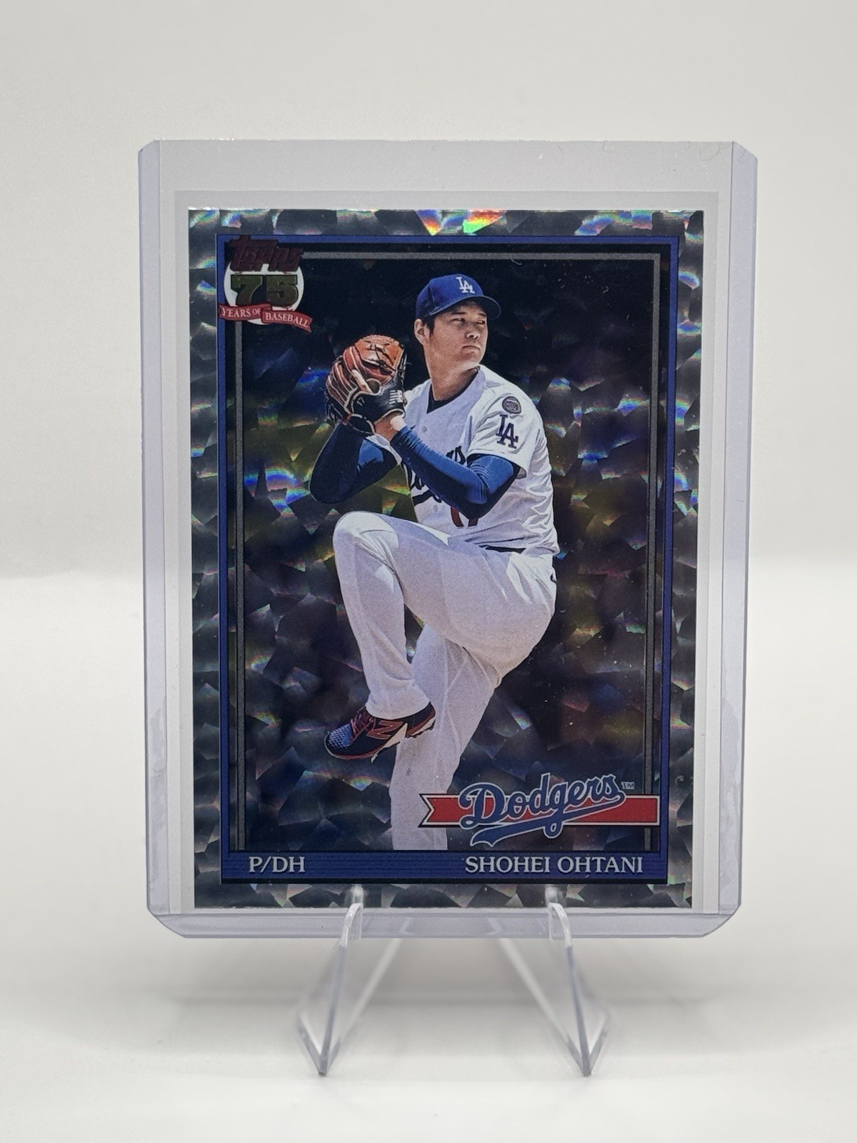 Shohei Ohtani – 2026 Topps 75th Anniversary 1990 T91-100 Crackle Foil Dodgers