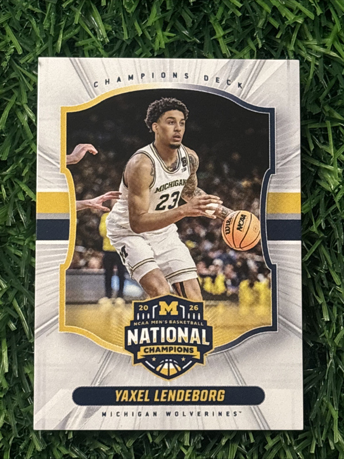 2026 Champions Deck Yaxel Lendeborg Michigan Wolverines National Champs #23