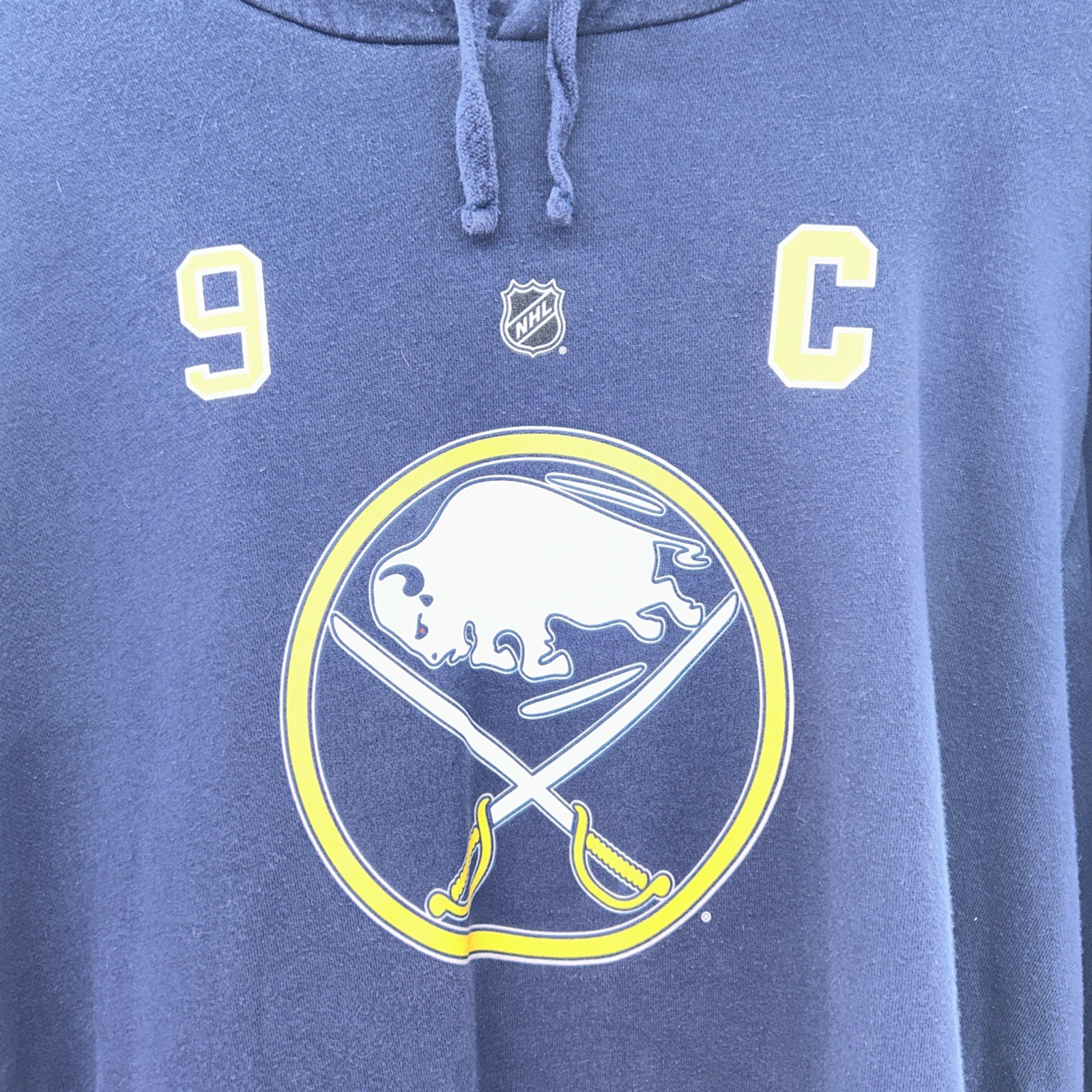 Buffalo Sabres Jack Eichel #9 Men’s Fanatics Navy Pullover Hooded Sweatshirt XXL