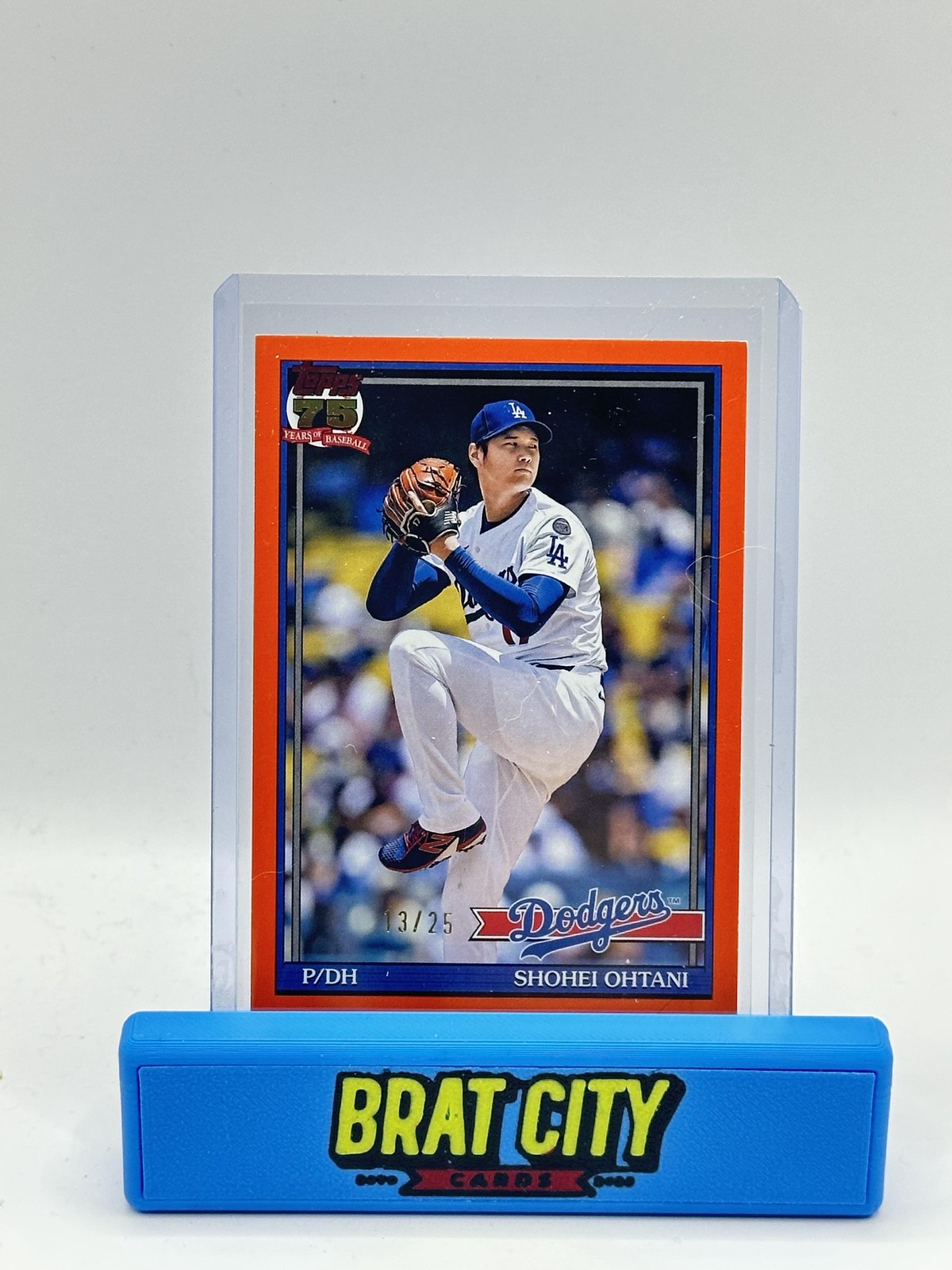 2026 Topps #T91-100 Shohei Ohtani 1991 35th Anniversary Orange #/25
