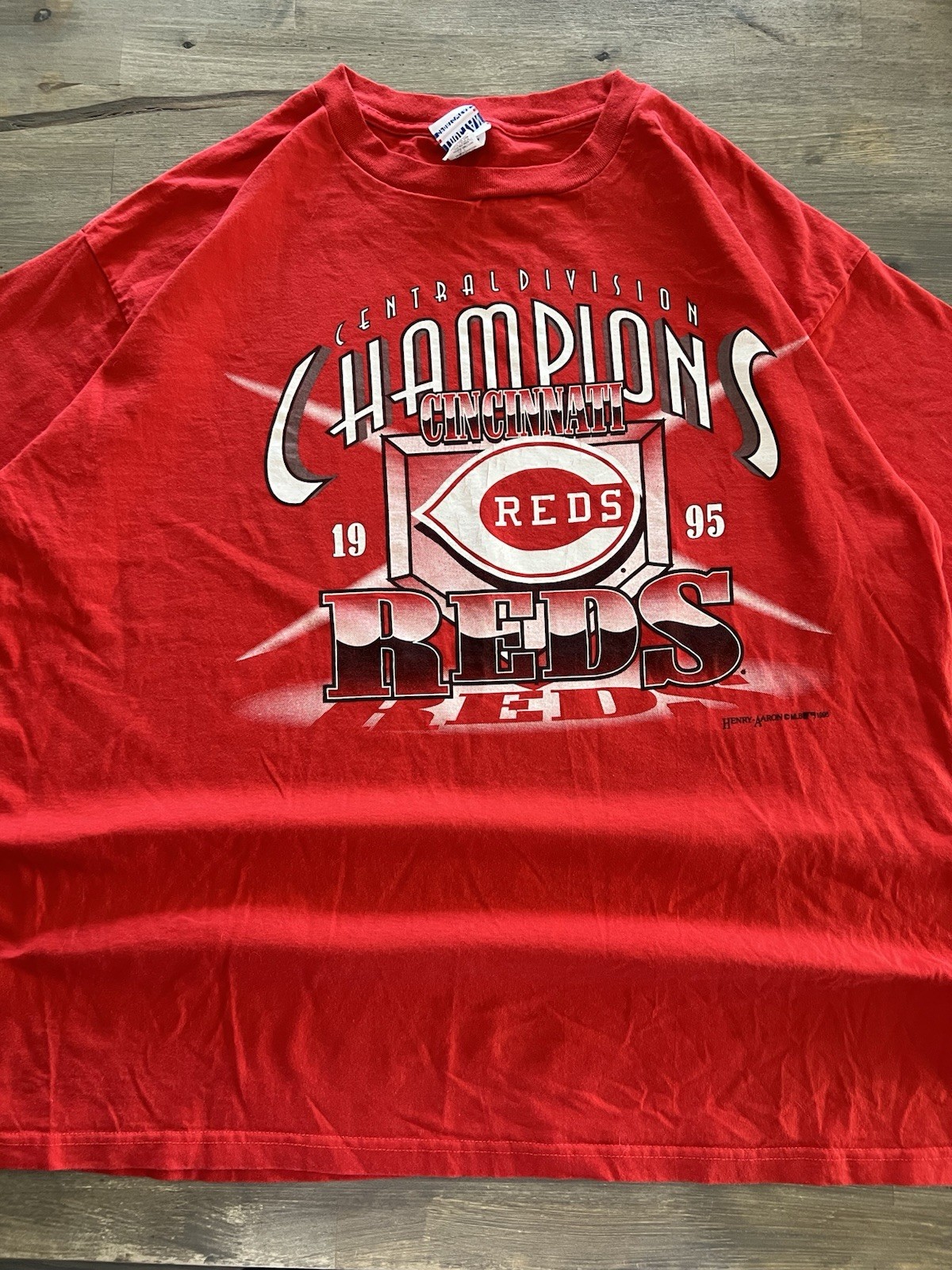 True Fan Sportswear Cincinnati Reds 1995 Champs Red T-Shirt XL