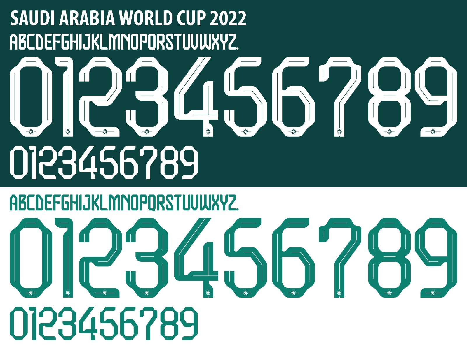 Name&Number Set For Saudi Arabia World Cup 2022 Home/Away National Football
