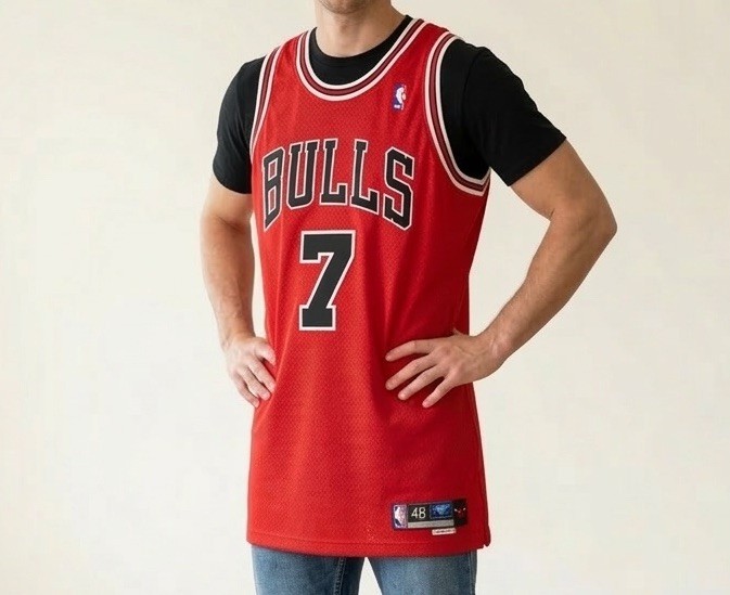 Ben Gordon Chicago Bulls Jersey Mens 48 Reebok Vintage Swingman NBA Basketball