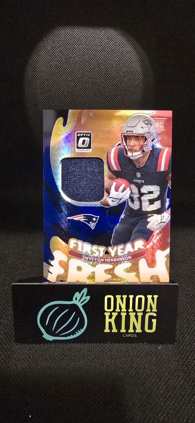 2025 Panini Donruss Optic – First Year Fresh TreVeyon Henderson Blue Hyper Prizm