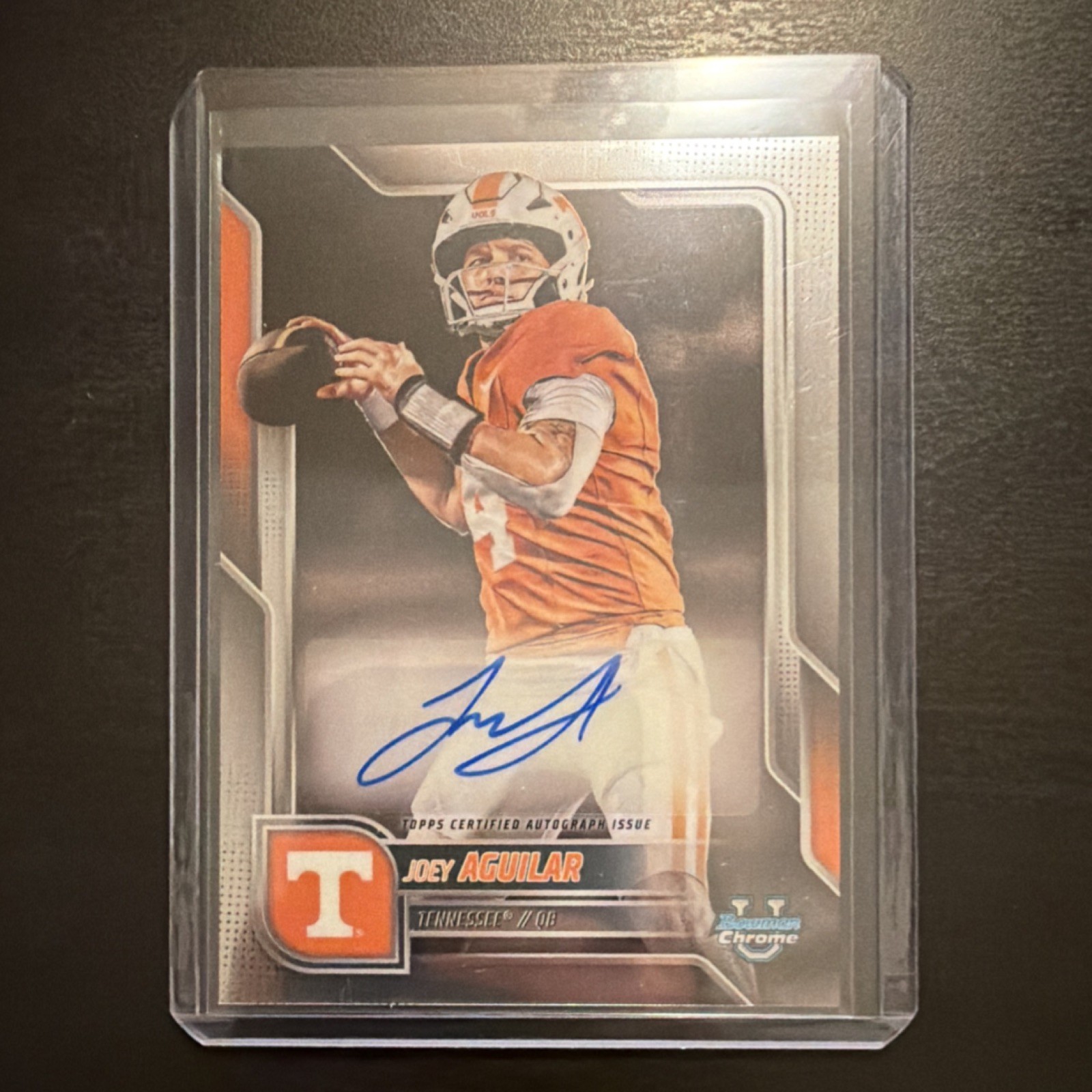 2025 Bowman University Chrome Joey Aguilar Autograph Tennessee #BCA-JOE