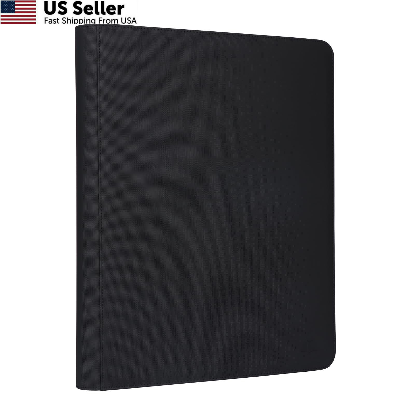 Rayvol 16-Pocket Top loader Binder, Holds 512 loaders 16 16-Pocket, Black