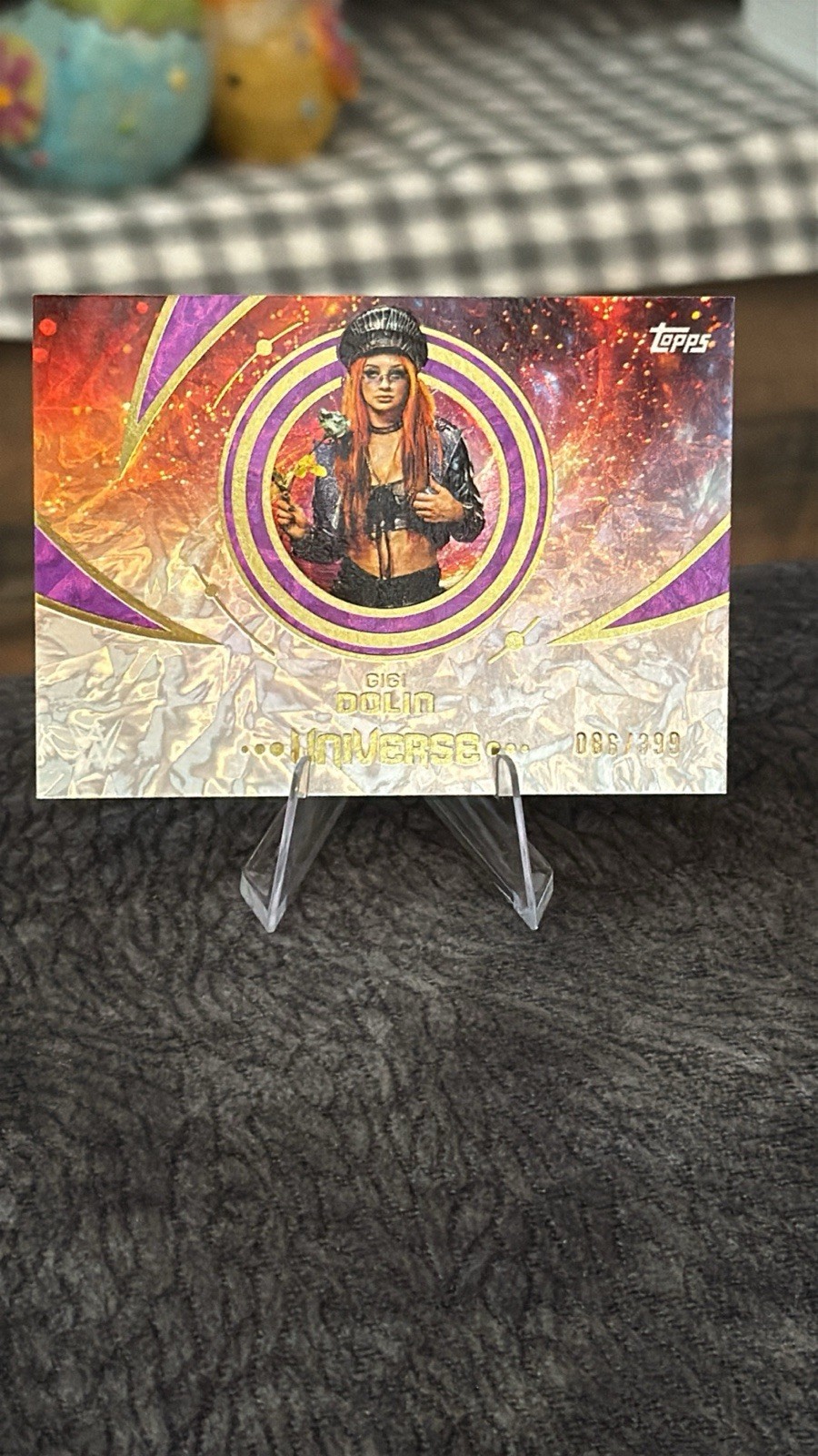 2025 Topps Universe WWE – Gigi Dolin #148 Purple Glass /399
