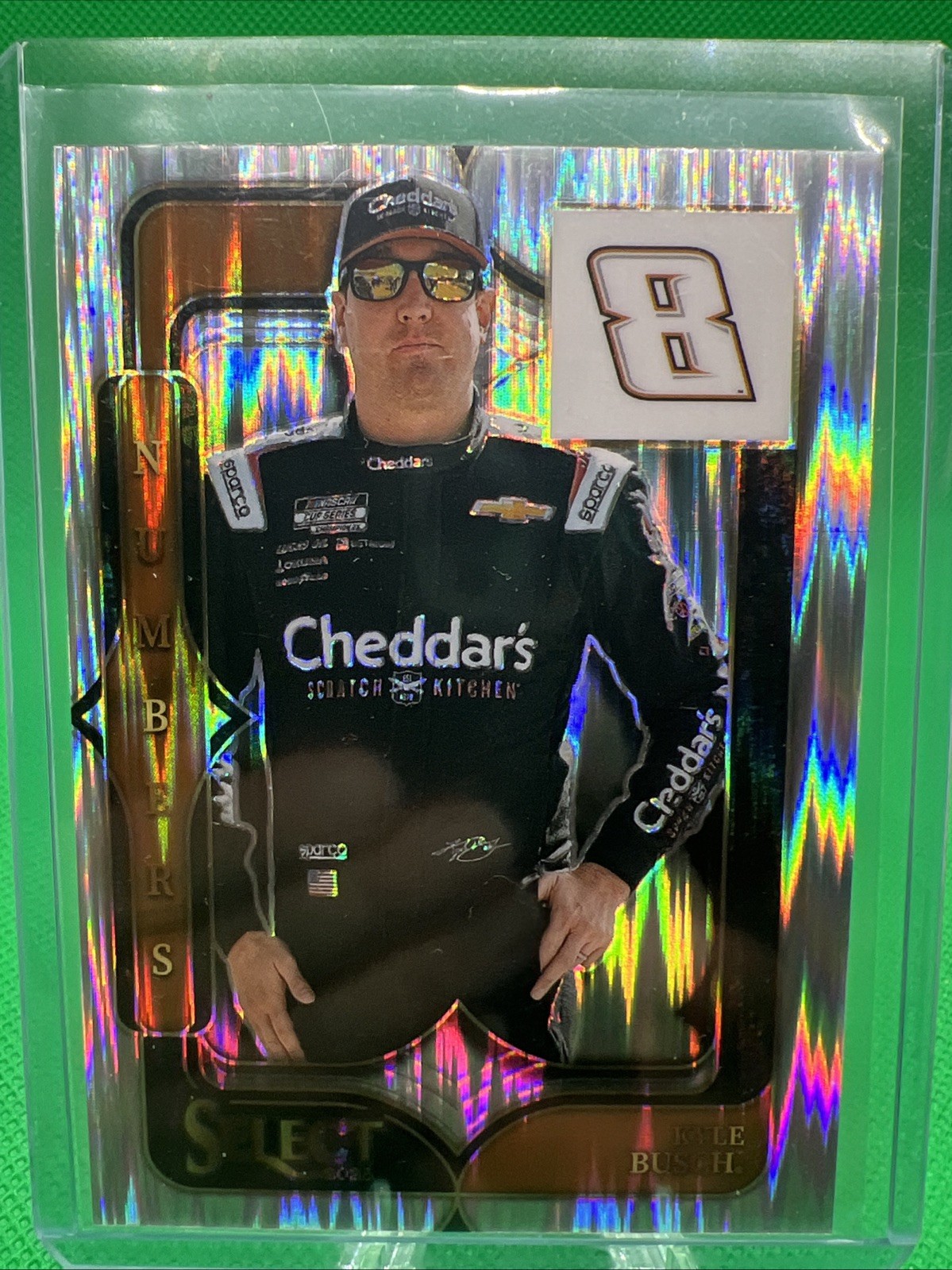 2025 Panini Select – Select Numbers Kyle Busch #21 Flash Prizm