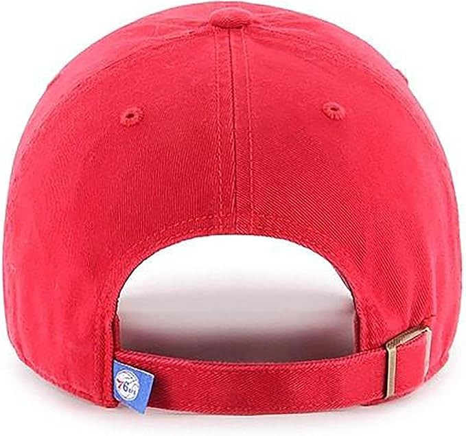 Philadelphia 76ers NBA ’47 Red Clean Up Relaxed Fit Dad Hat Cap Men’s Adjustable