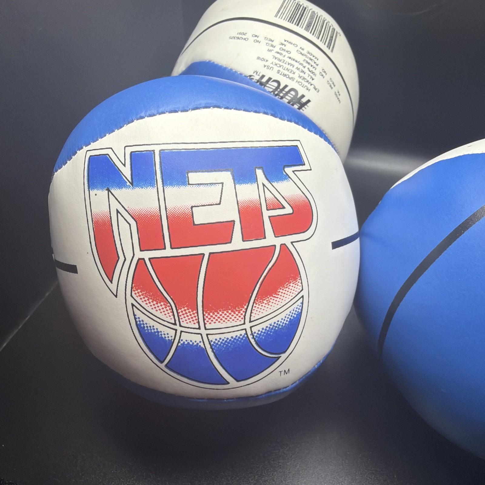 Vtg New Jersey Nets Basketball Hutch Sports Brooklyn Plush Toy Souvenir
