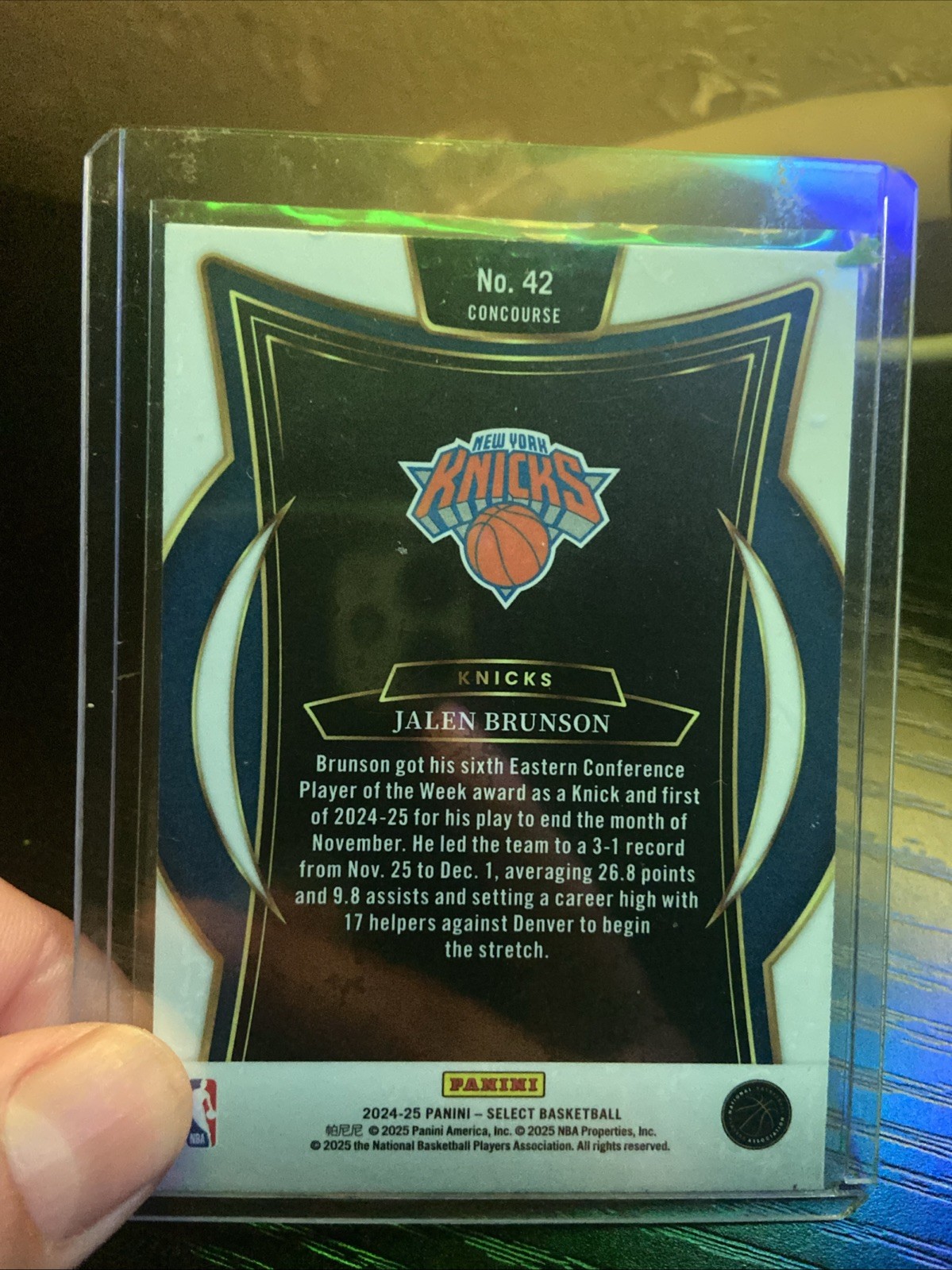 jalen brunson autograph card