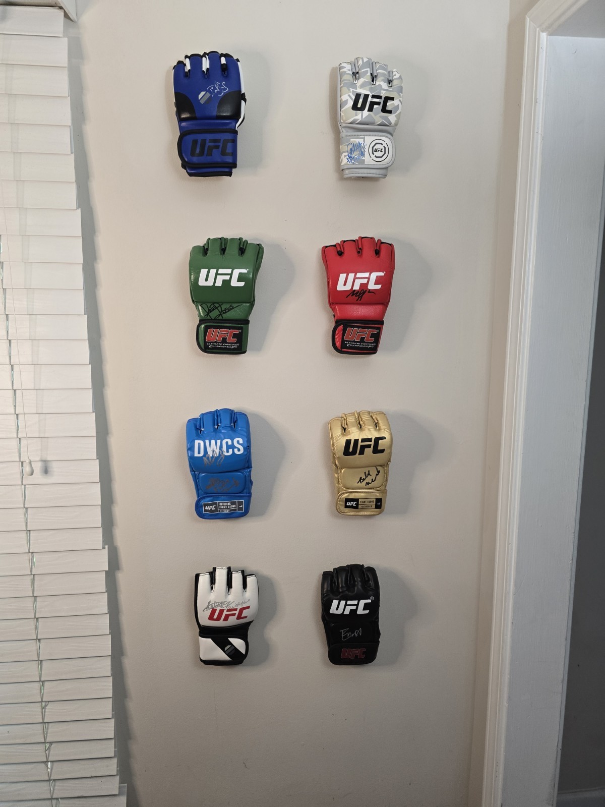 Glove Wall Mount | Damage-Free No Drilling For MMA Signed Autographed Gloves