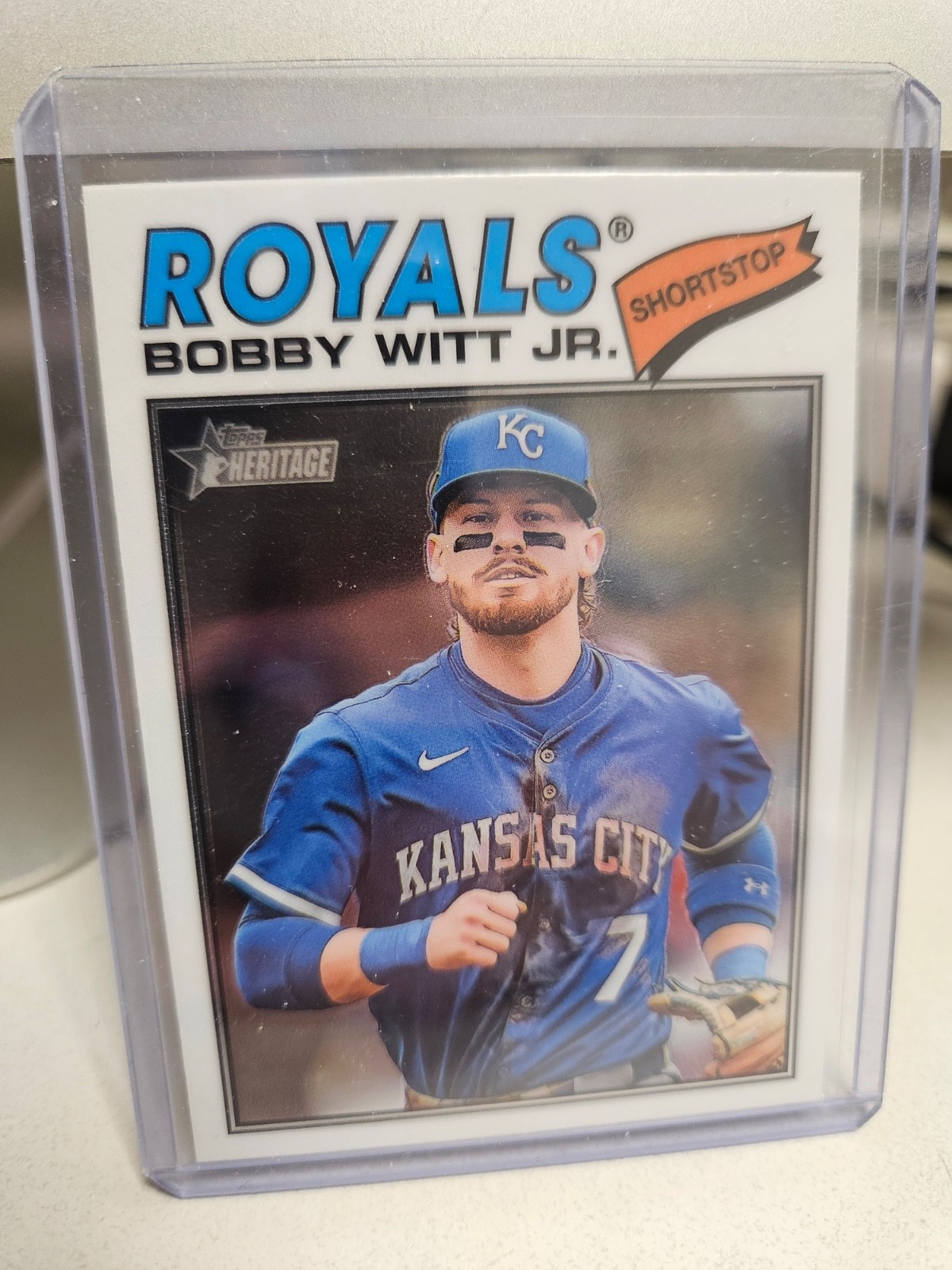 2026 Topps Heritage – Bobby Witt Jr. #160 (Base Chrome) – KC Royals – SHIPS FREE