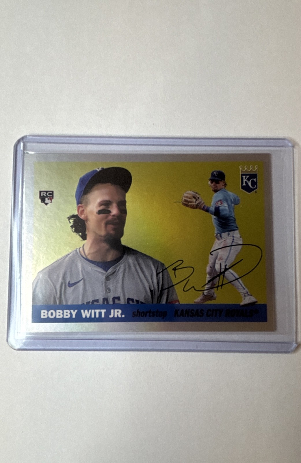 2025 Topps Heritage – 25th Anniversary Holo Bobby Witt Jr. #H25-4 Holographic