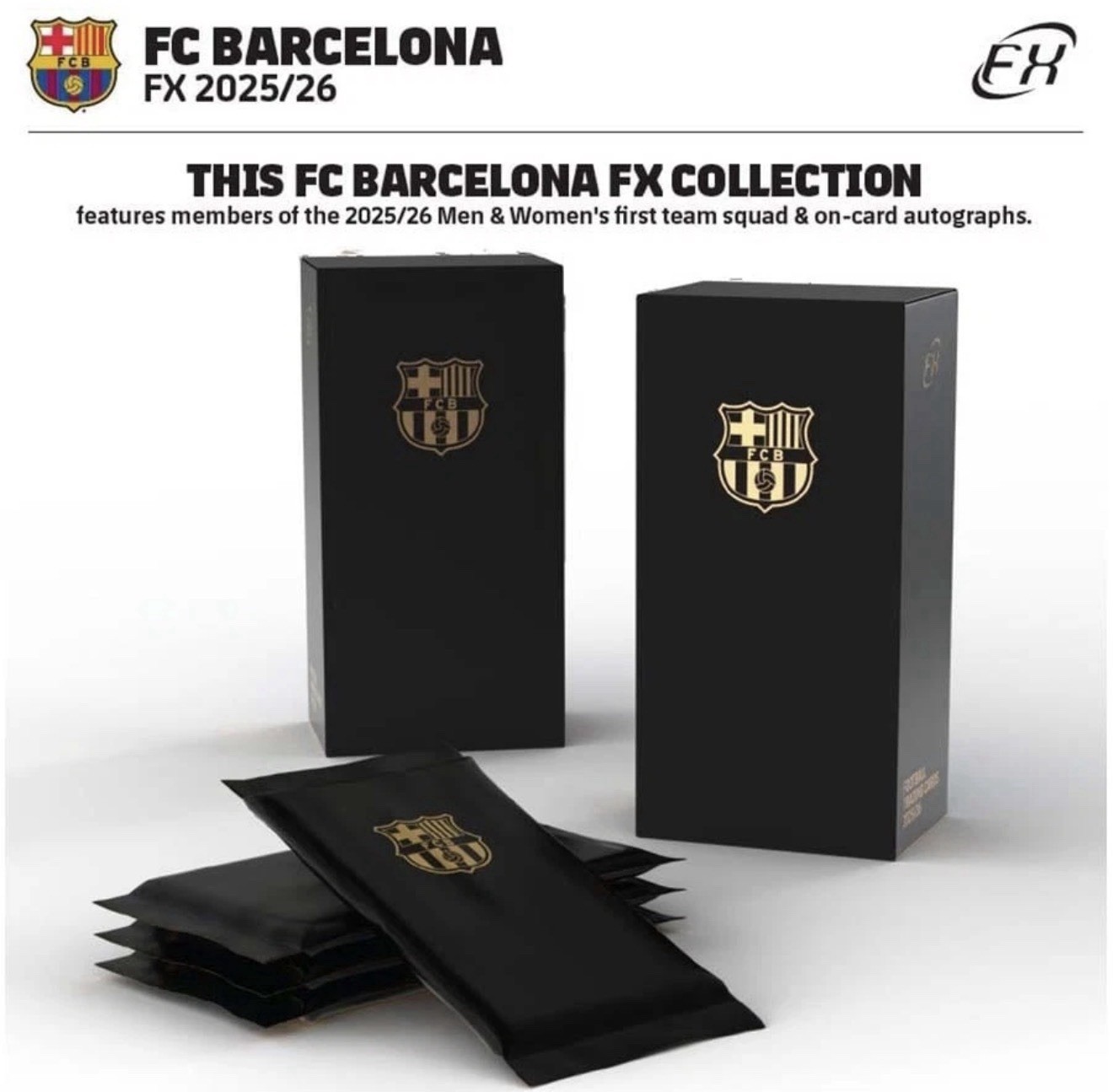 2025-26 Futera FX Football Barcelona Hobby Box Factory sealed Box