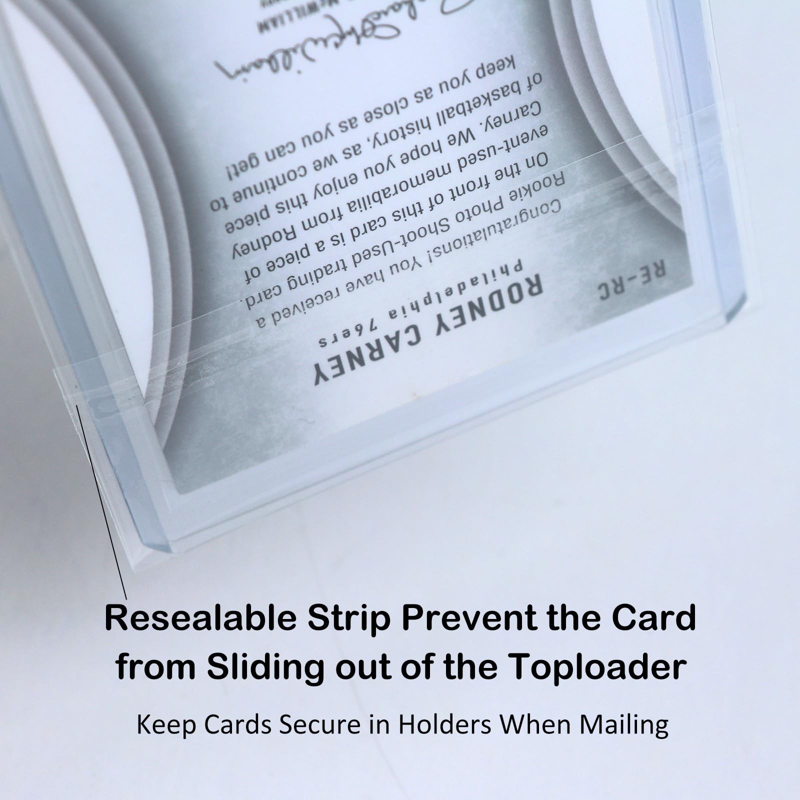 Top Loader Sleeves – Resealable Team Bags for 35-75PT Rigid Toploader Card Holde