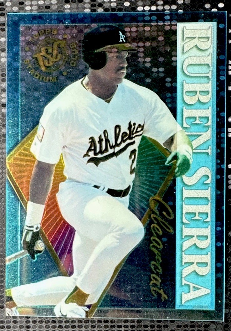 1995 Topps Stadium Club – Clearcut Ruben Sierra #2 – Athletics