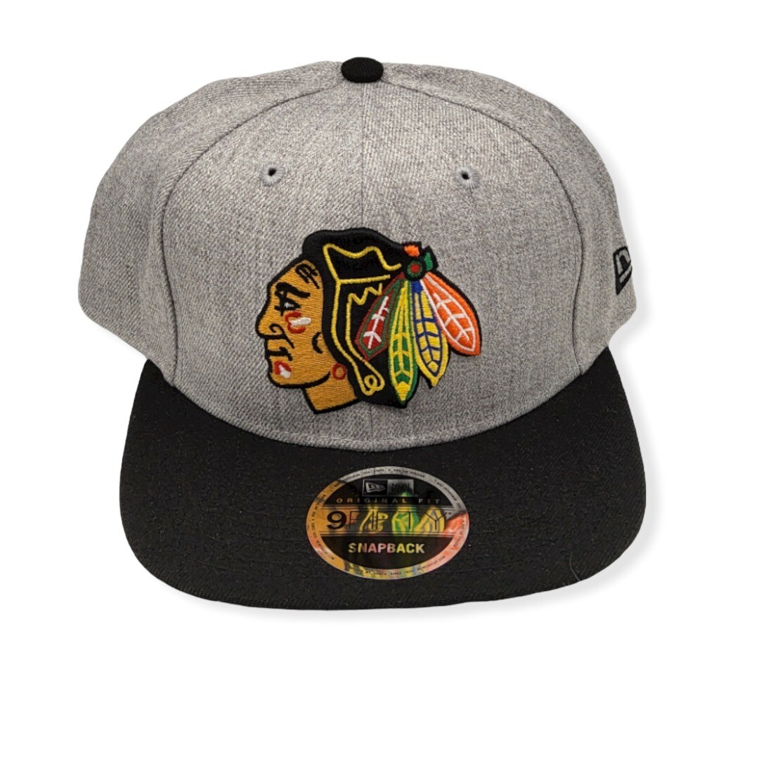 New Era Chicago Blackhawks 9Fifty Heather Action Orig Fit Adjustable Snapback