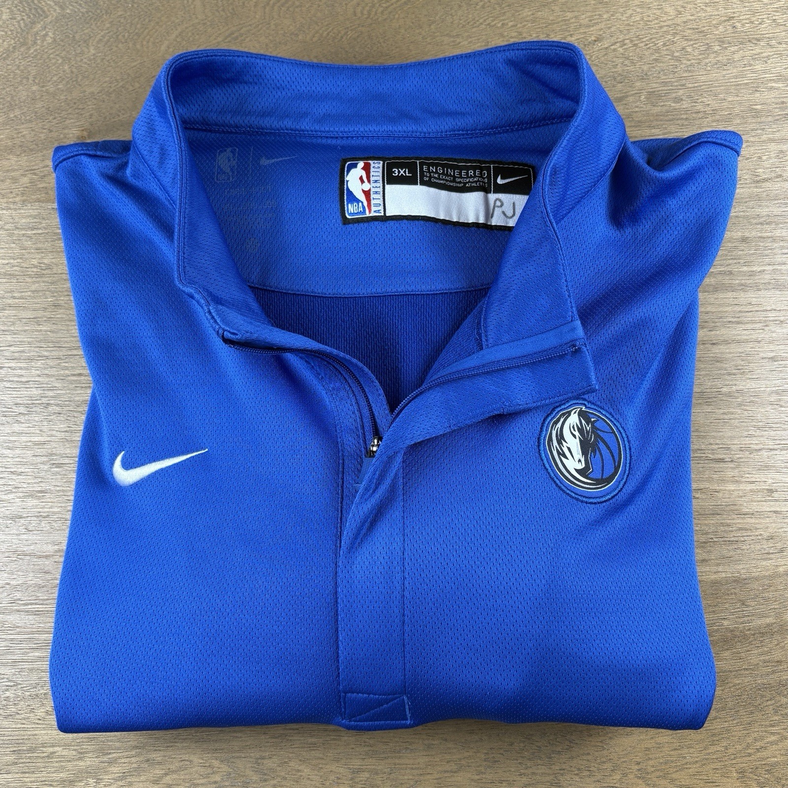 Nike x Dallas Mavericks NBA Authentics Dri-Fit Pullover Men’s 3XLT Tall Blue