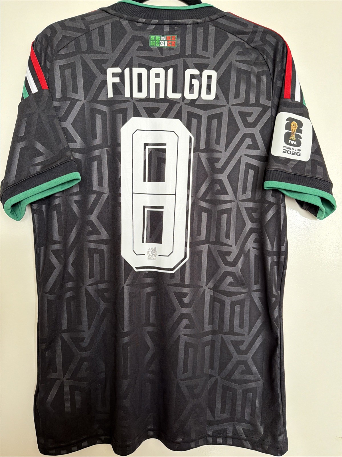 Detail Fidalgo #8 Mens MEDIUM Adidas Mexico Third Fan World Cup Jersey vs Korea