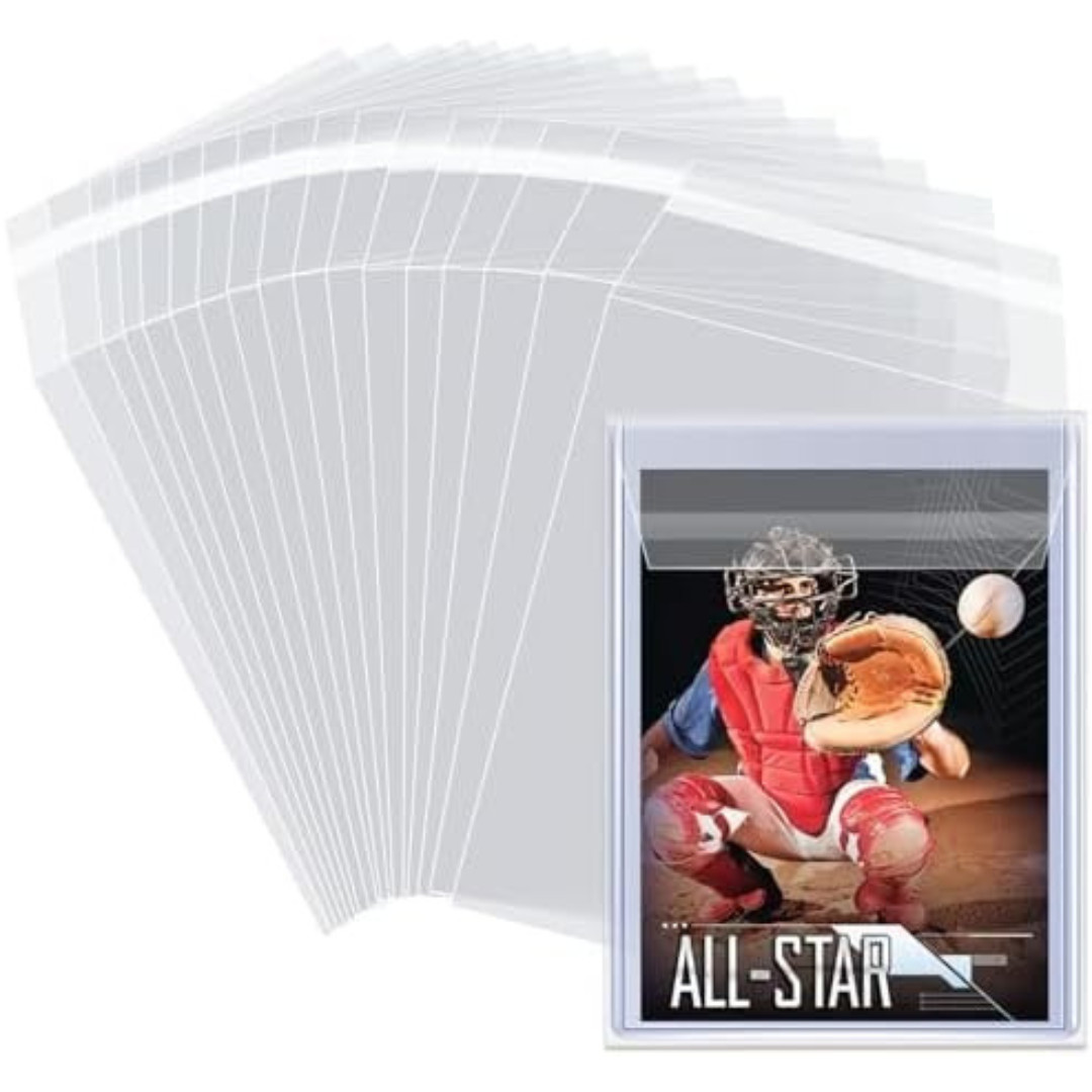 Top Loader Sleeves 100 Pack, Penny Sleeves for Top Loaders Trading Card Ultra Pr