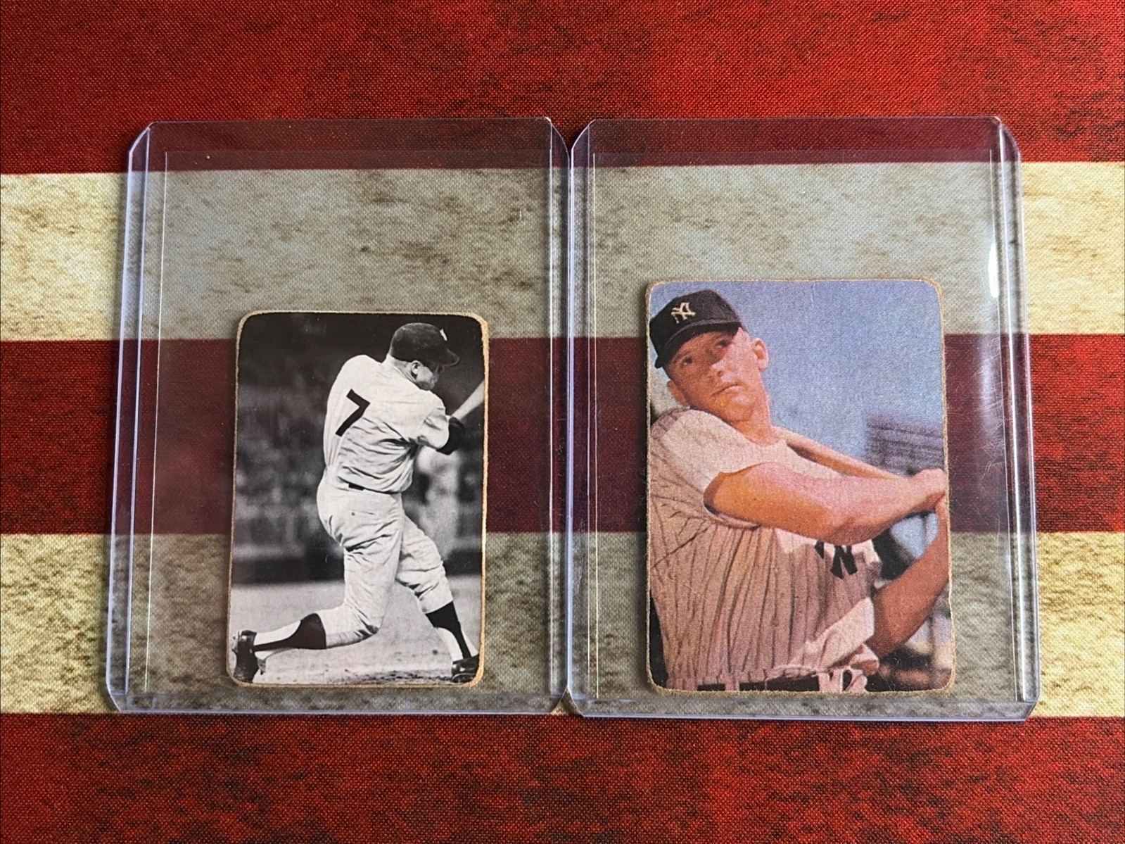 2-Old Cut/Trimmed Mickey Mantle Lot  Unknown Date Read the Description*