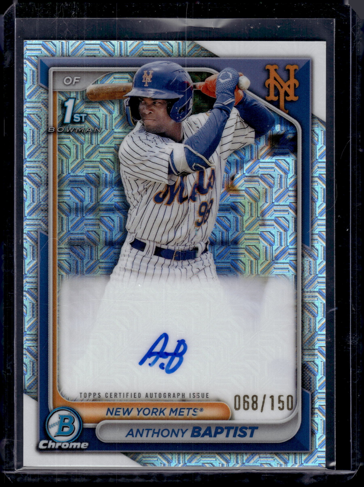 2024 Bowman #CPA-AB Anthony Baptist Chrome Prospect Autographs HTA Choice #/150
