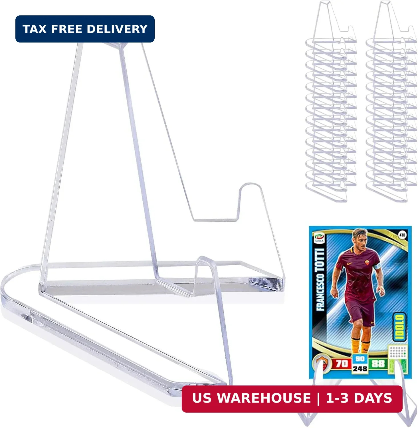 vivinin 32Packs Card Display Stand, Card Stand, Card Stands for Sports Cards, Tr