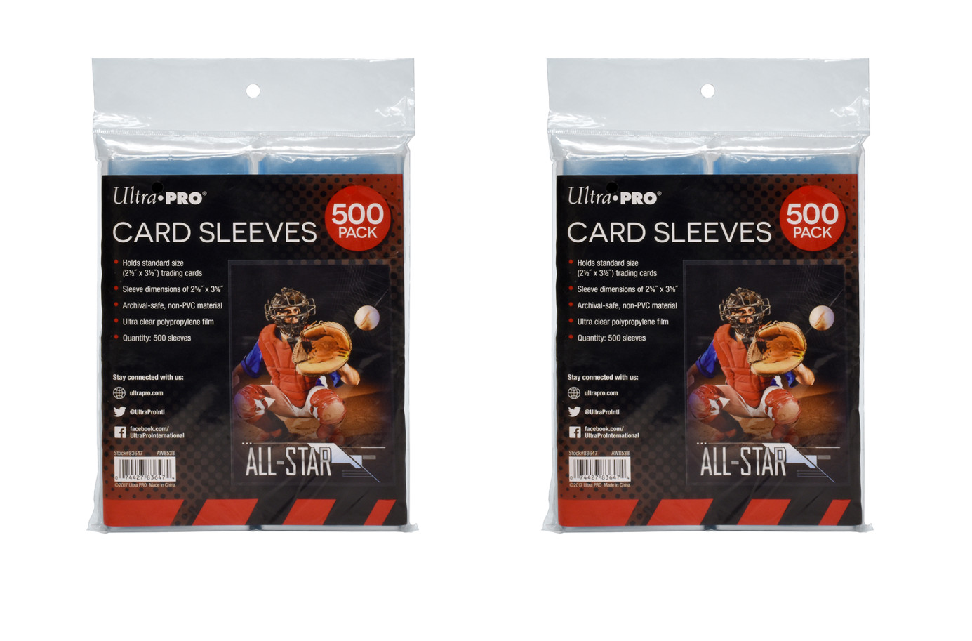 (1000) Ultra Pro Soft Trading Card Sleeves Acid Free No PVC Standard Size Clear