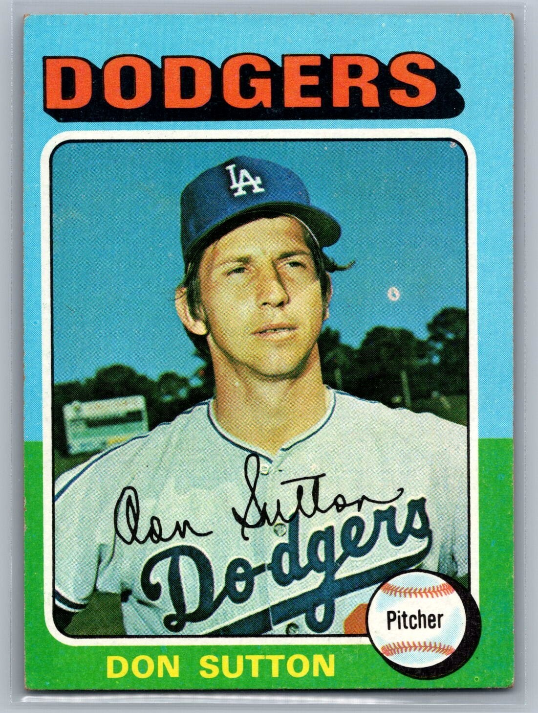 1975 Topps – #220 Don Sutton – HOF EX+ TEXCARDS