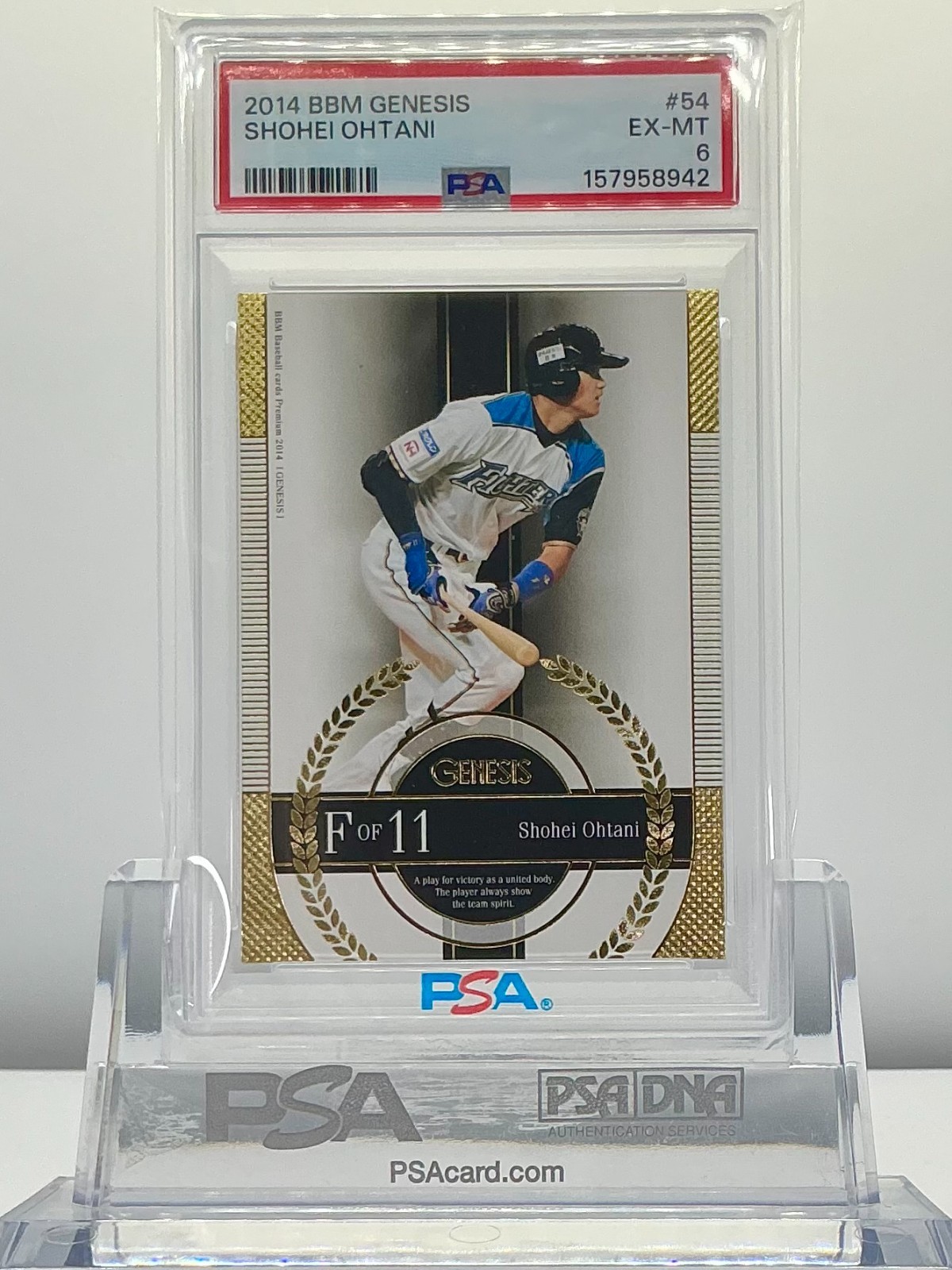 SHOHEI OHTANI 2014BBM GENESIS BATTING #54 PSA6!POP14!(RC)