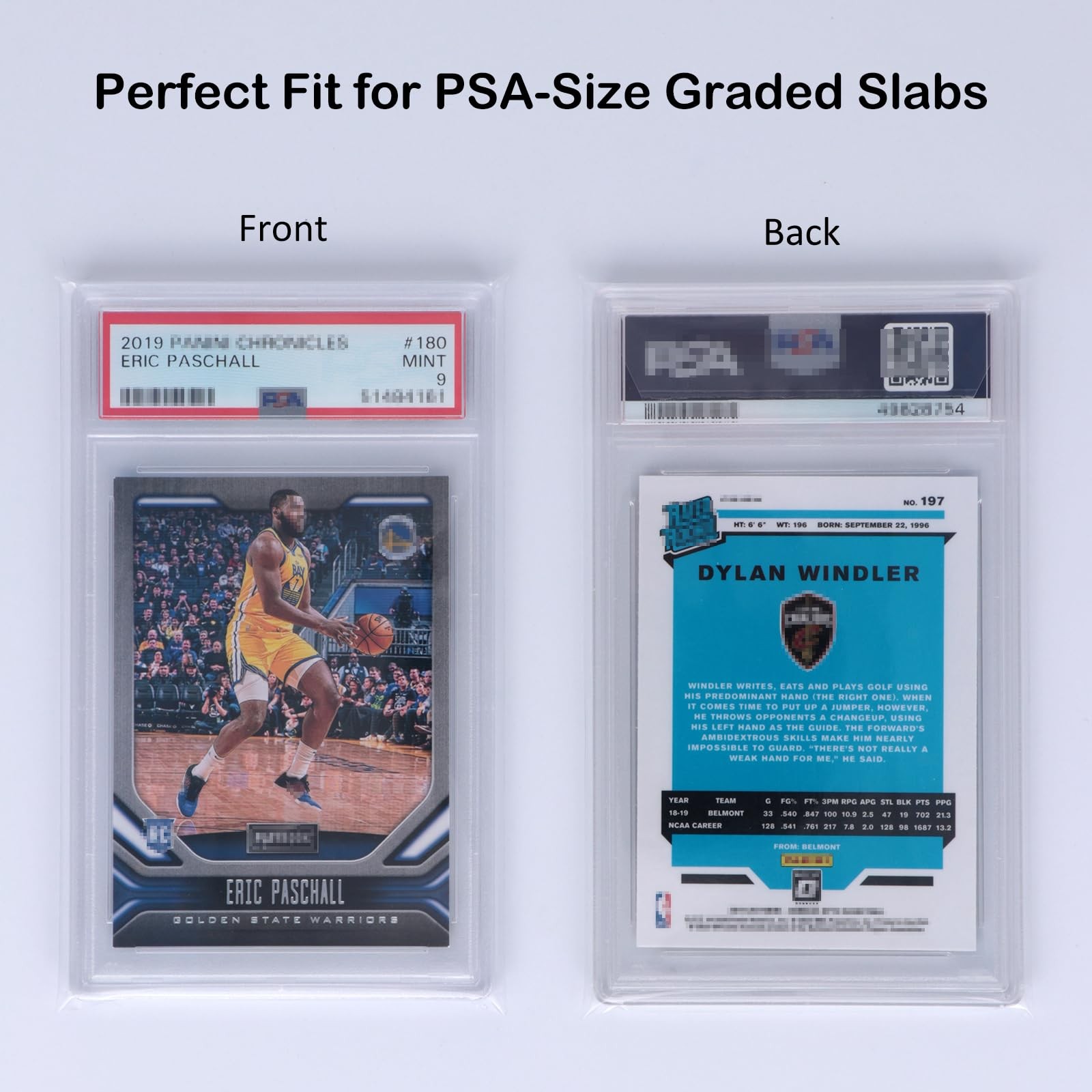 Resealable Graded Card Sleeves for PSA-Sized Slabs, Exact Fit Sleeves Compati…