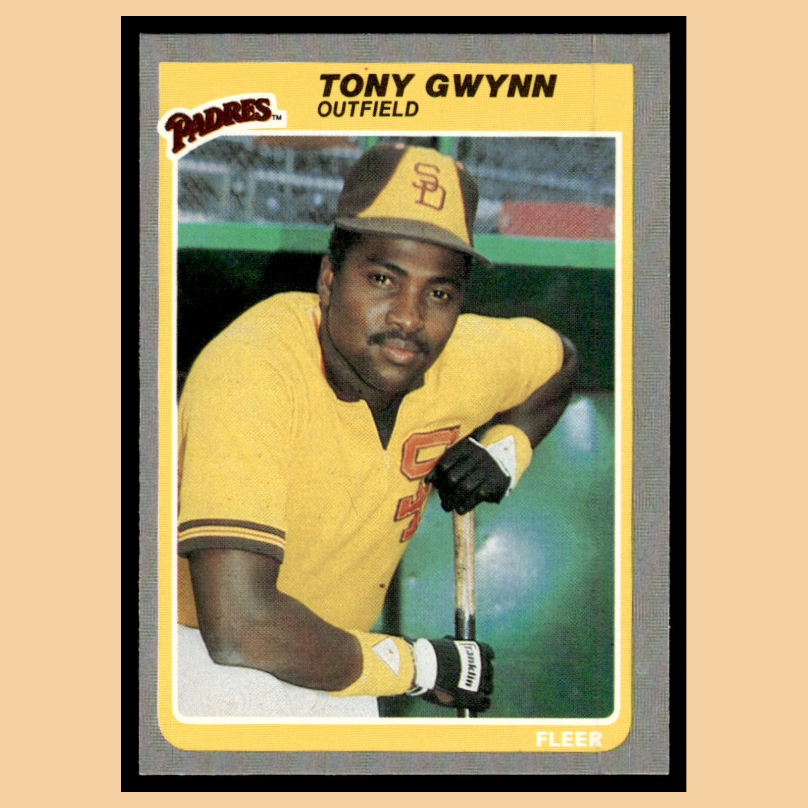 Tony Gwynn #34 1985 Fleer San Diego Padres Baseball Card MLB NM