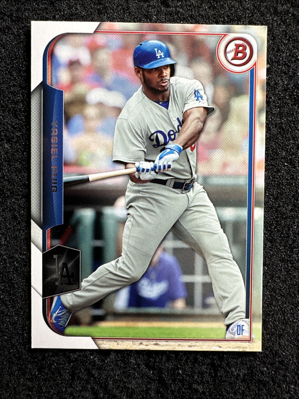 YASIEL PUIG #25 2015 Bowman Baseball QTY Los Angeles Dodgers