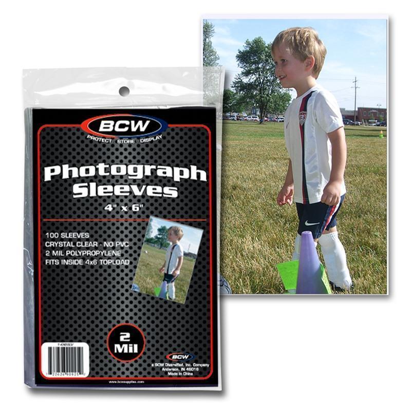 NEW 150 PK BCW 4 x 6 Photo / Postcard Poly Soft Sleeves Holders