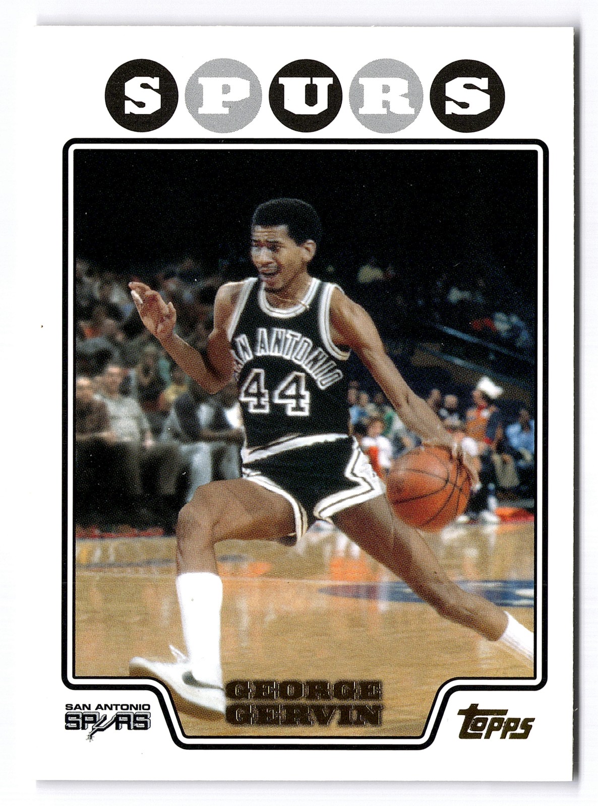 2008-09 Topps #178 George Gervin Gold Foil