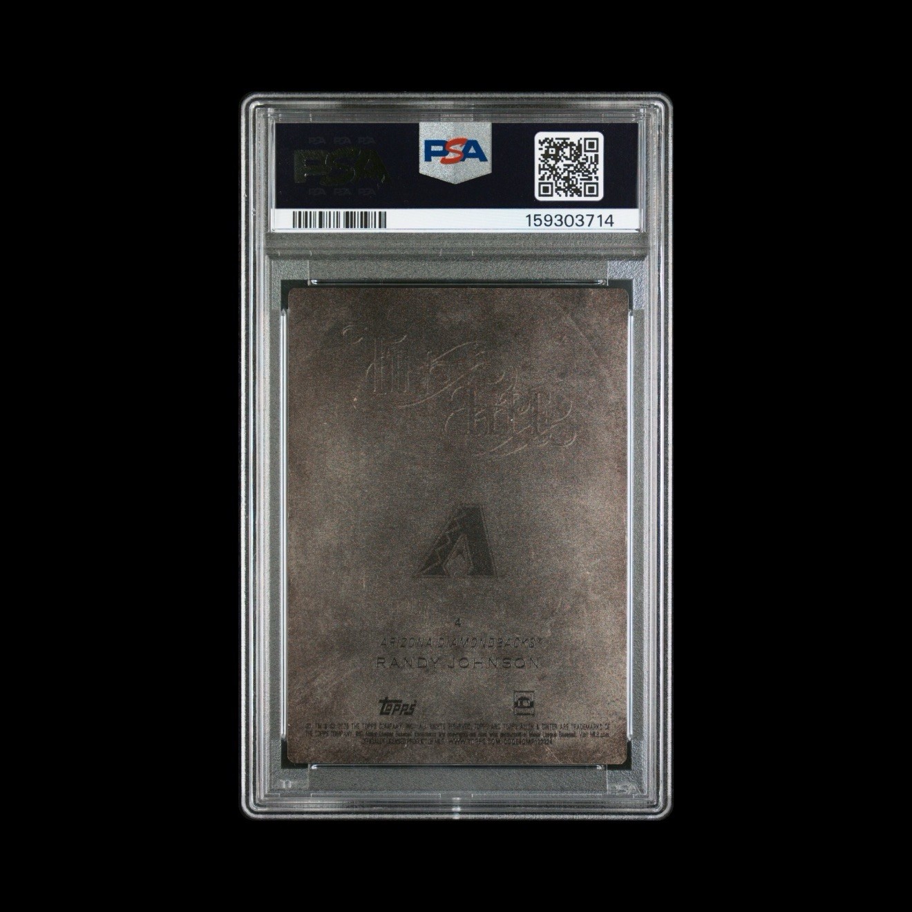 Topps 2025 Allen & Ginter Tin Type Variation SSP Randy Johnson PSA Gem Mint 10