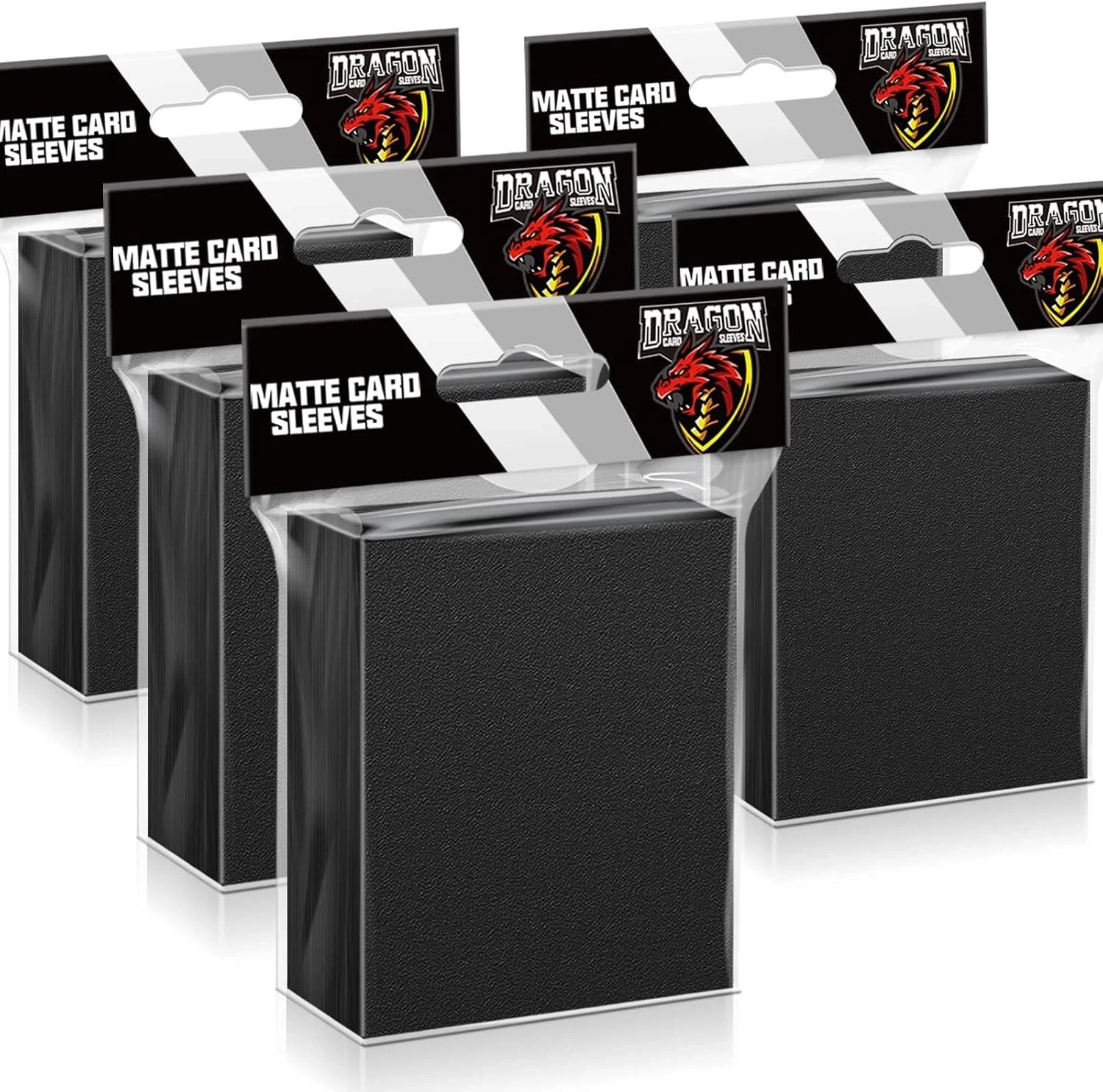 500 Pcs Black Matte Card Sleeves For Trading Card Sports Card MTG Yugioh Protect