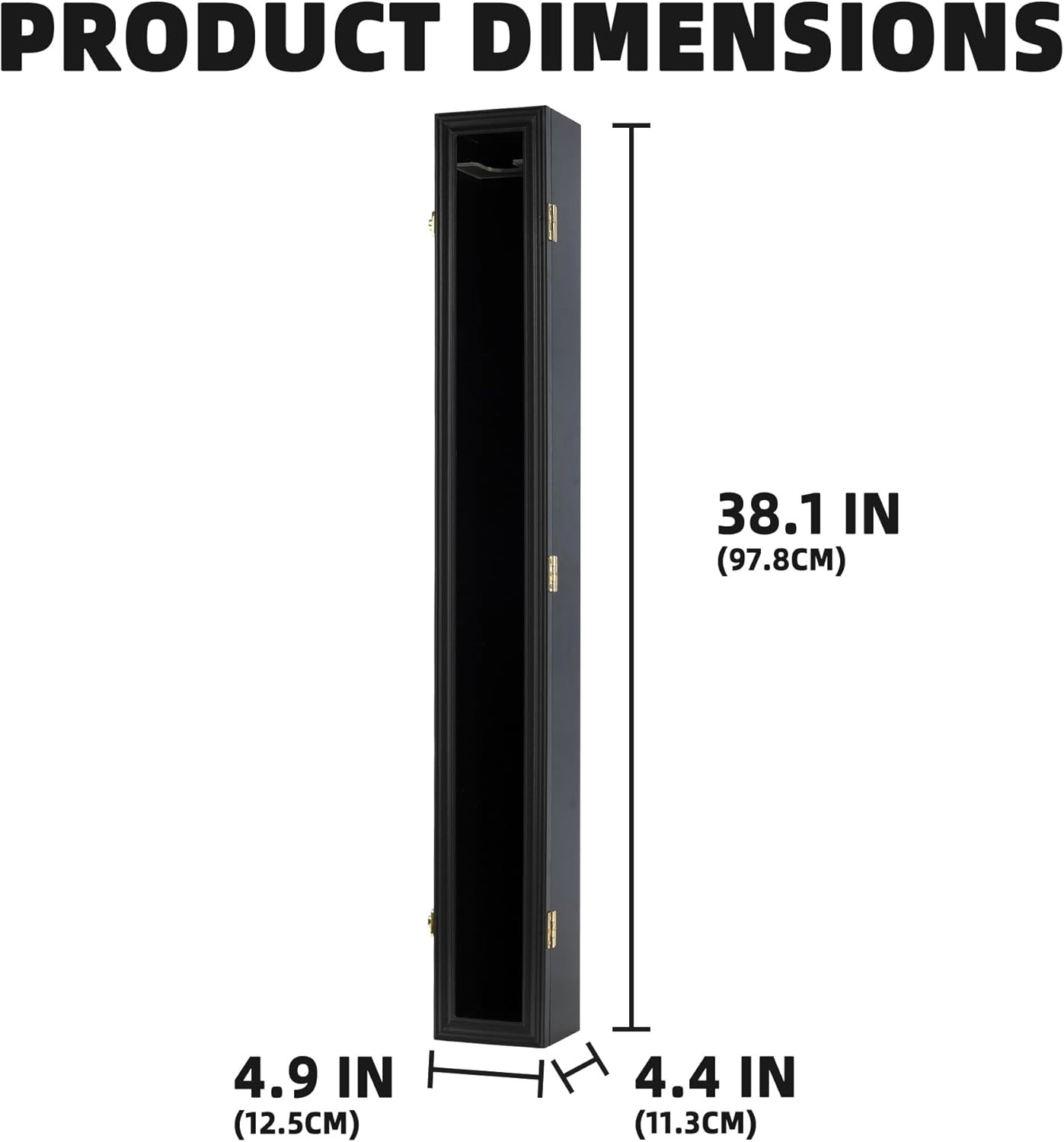 Pro Collector’S Baseball Bat Display Case Frame with 98% UV Protection Acrylic D