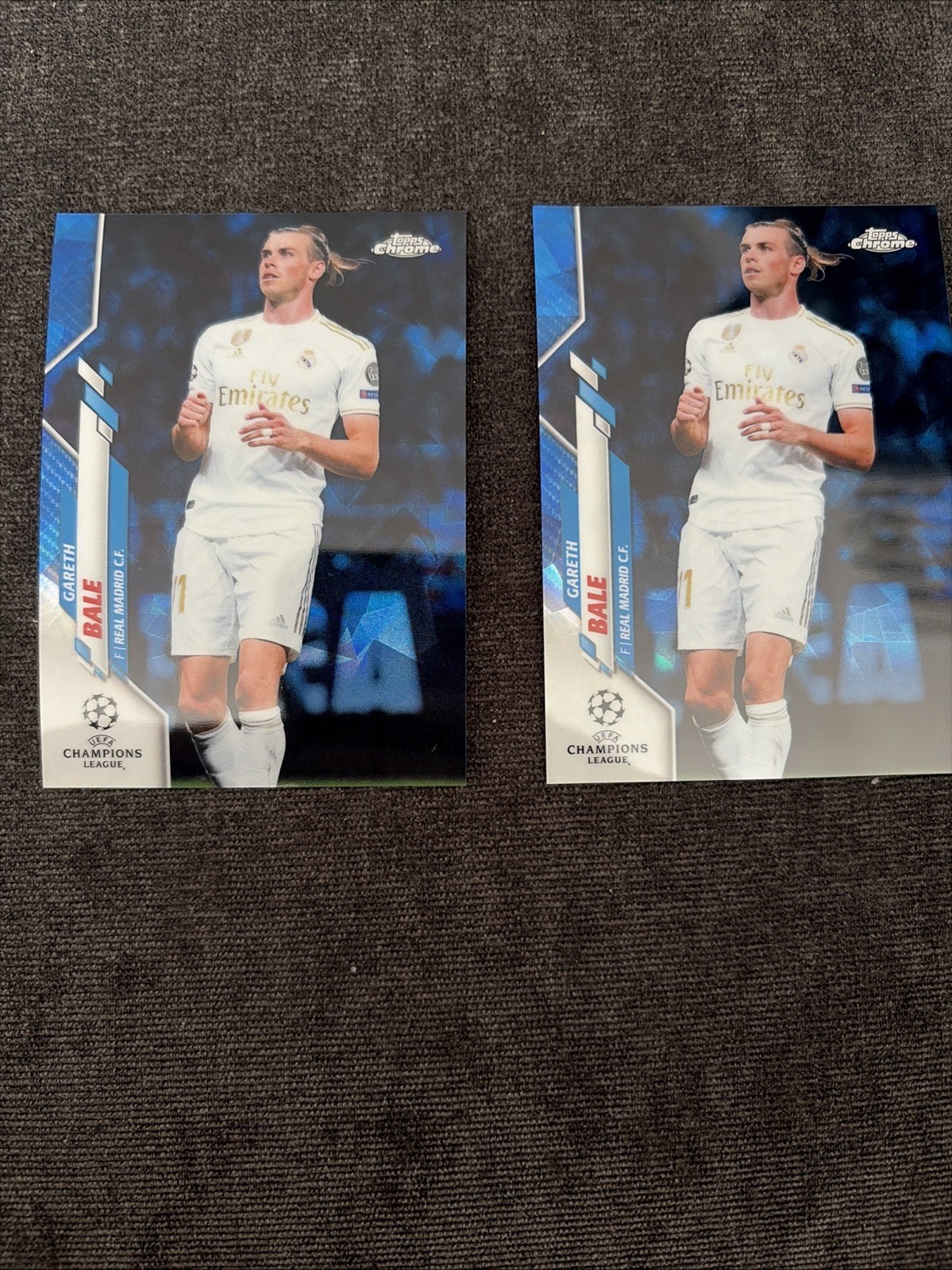 2019/20 Topps Chrome Sapphire UEFA Champions League Gareth Bale #64 Lot Of 2